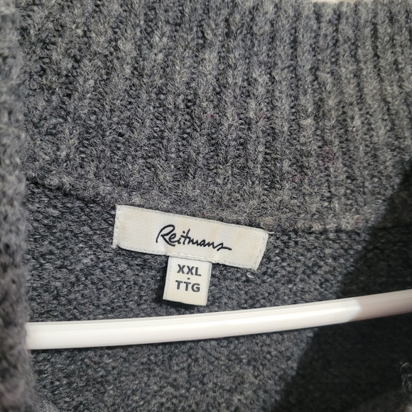 REITMANS bright mock neck grey sweater size XXL - Picture 5 of 5